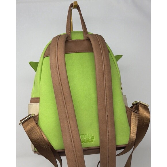 Loungefly Star Wars Yoda Cosplay Mini Backpack Green Retired EUC main image 9